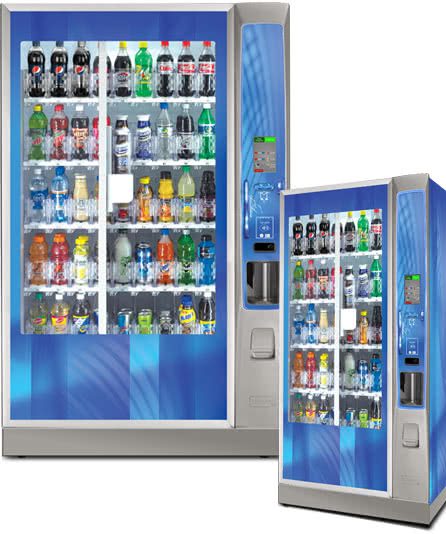 Crane Bev Max Media Wide Drink Vending Machines